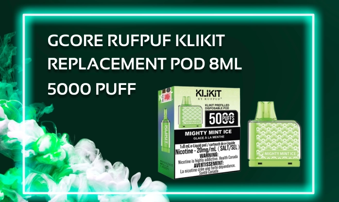 GCORE RUFPUF KLIKIT REPLACEMENT POD 8ML 5000 PUFF