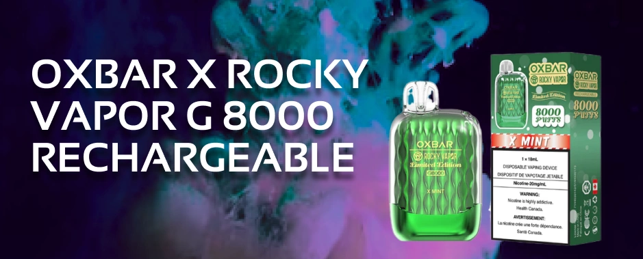 OXBAR X ROCKY VAPOR G 8000 RECHARGEABLE