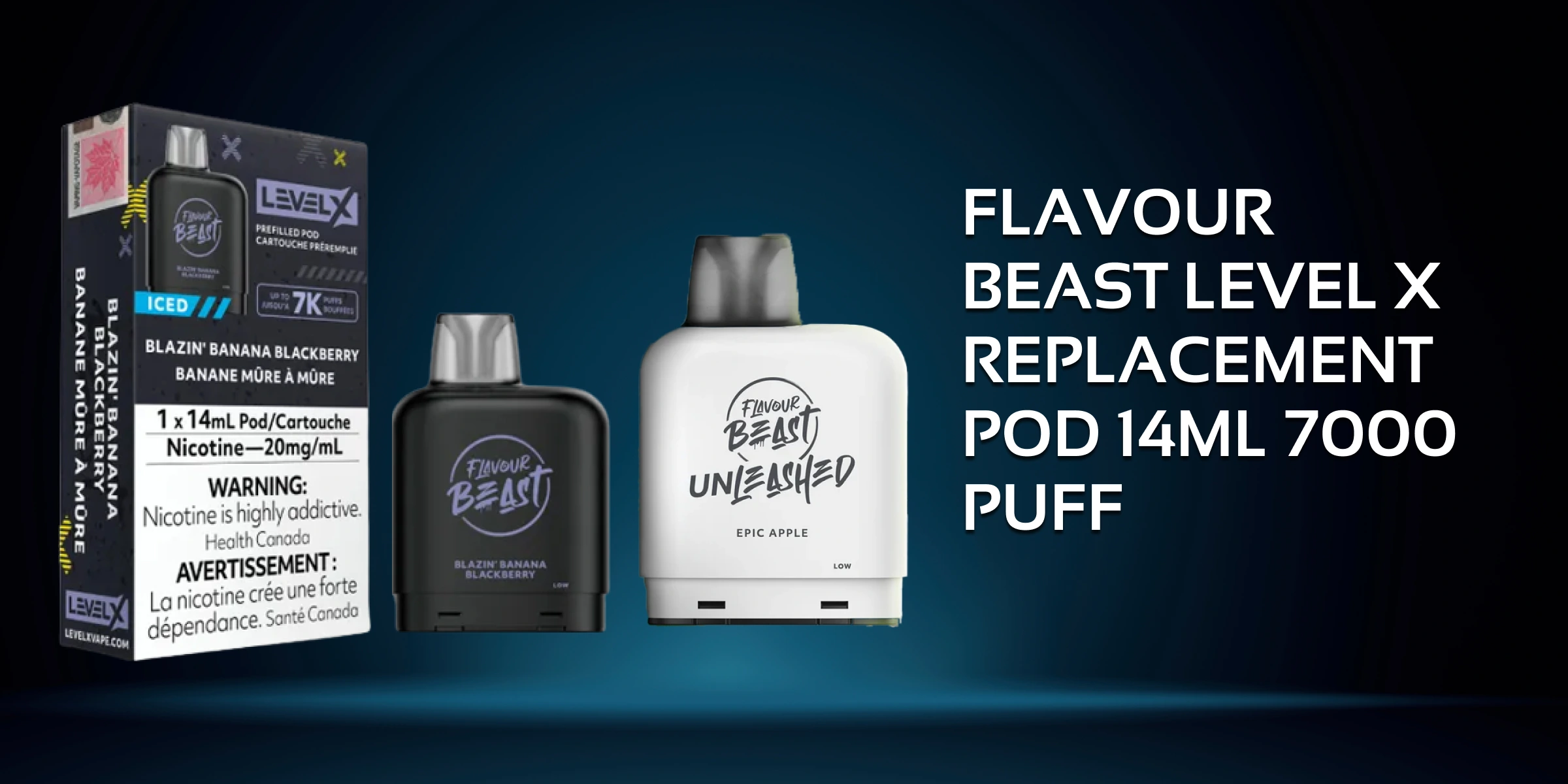 FLAVOUR BEAST LEVEL X REPLACEMENT POD 14ML 7000 PUFF